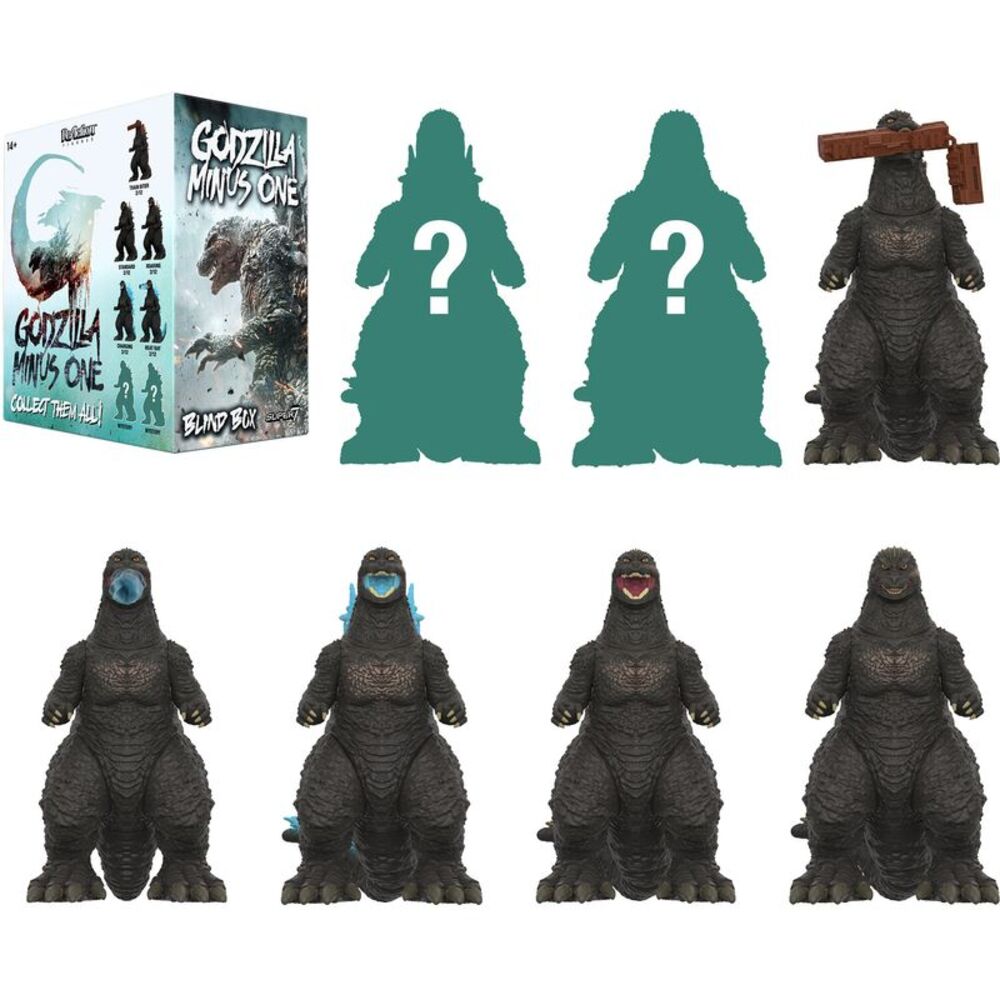 Super7 - Toho - Reaction Blind Box Wv8 - Godzilla Minus One 12pc Flat
